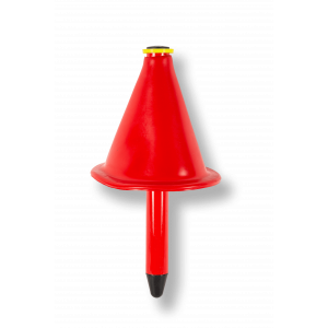 CONE DE BALISAGE ROUGE AVEC...